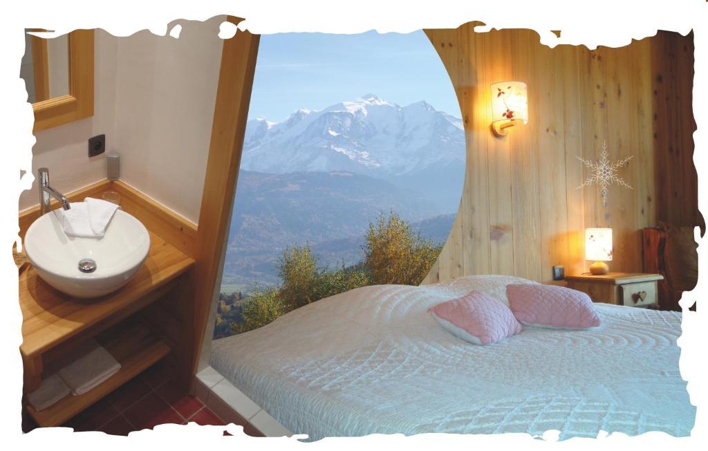 Vila La Joubarbe Au Balcon Du Mont-Blanc Sallanches Pokoj fotografie